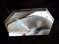 Intent eyes of hidden cams observe beautiful gals pissing in the forest toilet