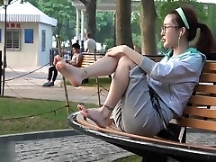 asian sole 赤足者 88-精品素足玩出长椅花样的极致
