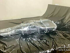 Gimp Costume with 5 layers and mummification - Leather Girl
