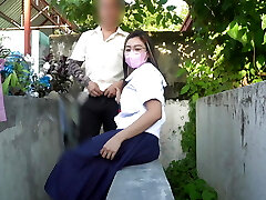 Pinay College Girl and Pinoy Teacher sex in public cemetery