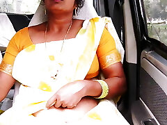 sexo en el coche, sirvienta india sari largo viaje para tener sexo con el dueño de la casa, conversaciones sucias en telugu. parte-3