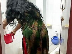 I went to the bathroom and started fucking my step-sister