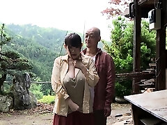 Old man takes advantage of a phat Titty Japanese woman