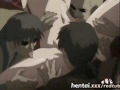 Cute tour guide learns about group sex