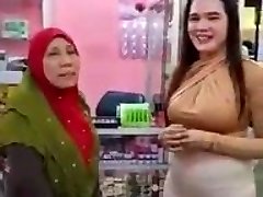 Malaysian Cameltoe Busty Muslim Mega-slut