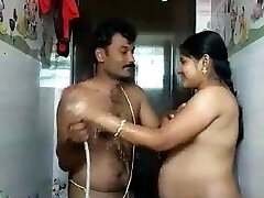 Indian Bhabhi In Shower