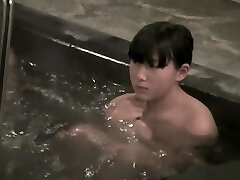 Shy Japanese cutie voyeured on cam naked in the pool nri099 00