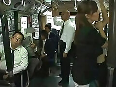 Asian mass ejaculation in a public bus