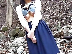 I Picked Up an Old Lady in the Countryside and Luved Outdoor Sex! - Part.1