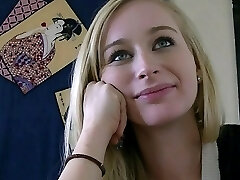 Nasty chick Stacie flashing her boobs and her pussy