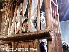 18 Year Aged Pinay Student Having a Lot Of Fun With Her old man guard in school!
