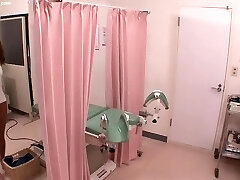 in a Obgyn office with a handsome, HORNY young Japanese girl