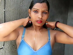 Hot And Sexy Swimsuit Girl PINKI Desi Savar taking a bath