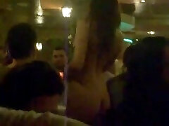 AT BULGARIAN RESTAURANT Party, GIRL WALK NAKED FOR ALL Present PEOPLES