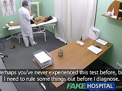 FakeHospital Gspot orgasm for nervous tall woman with congenital big tits