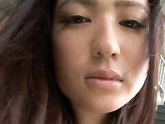 Asian pool hotty Nonami Takizawa shows off her juicy fun bags on webcam
