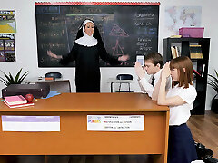 Step-sister Lilly saving two teens for  their sins