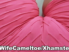 Large cameltoe and micro short