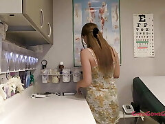 Preggo Hotties Nova Maverick & Ashley Grace Get A Stimulating Check-up in Doctor Tampa's Office , At GirlsGoneGynoCom