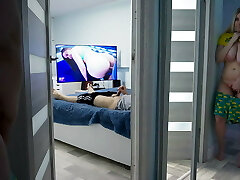 Stepdaughter spying on step-dad part 2 Stepdaughter spying on step-dad part 2