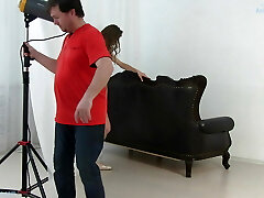 Backstage fragment about my work with the sexy ballerina Annett A. for erotic videos about her intimate charms.