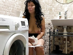milf is not shy when they look at her in the rest room and asks for sex in her caboose and cum in rectal