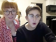 nerdy girl decides to call her new lesbian pal for amazing sex