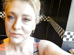 Naughty Mature pisses for you macro shot pussy view