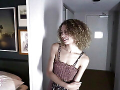 Babysitter Allie gets a load in her tight fuck-hole