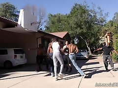 Slutty Nina Elle deep-throats as much black man-meat as she can Slutty Nina Elle deep-throats as much black man-meat as she can