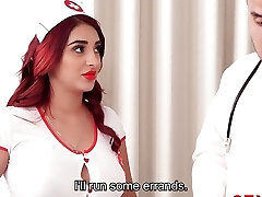 Lusty Redhead Nurse with Big Booty Gives Deepthroat and Cum-shot Approach to Patient Lusty Redhead Nurse with Big Booty Gives Deepthroat and Cum-shot Approach to Patient