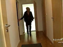 Slim Blond Cougar Gets Assfuck and Eats Cum