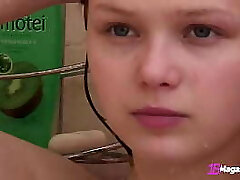 Long Hair Amateur Girl Bianca 19 Has A Intimate Moment In The Bathroom!