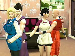 Dragon Ball Pornography Hentai Intercambio de Esposas Videl y Nro Barely Legal Folladas como perras Maduras infieles Calientes NTR