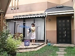 Hot mature Japanese girl with big tits deep-throats and fucks