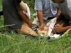 Horny Japanese damsel Sayaka Kurashina, Mai Otsuka, Miku Oguri in Nasty Outdoor, Deep Throat JAV movie