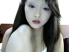 Hot Chinese teen live vag masturbate