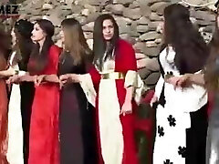 Kurdish dance of magnificent Kurdish women in Kurdish clothes