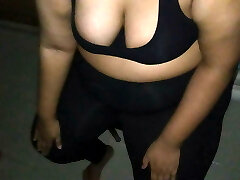 Priya madam workout - thick big breasts