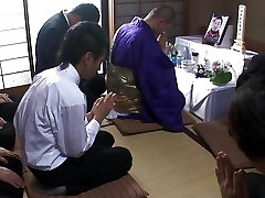 Japanese Milf loves hot jism from stranger
