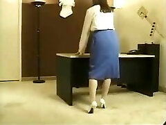 Vintage Asian office undress