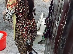 Indian Wifey Fucked In Bathroom By Her Owner With Clear Hindi Audio Sloppy Talk
