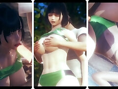Hentai 3D - The big boobs chick in sportswear