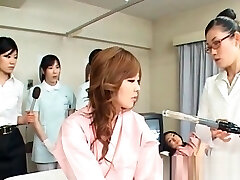 Asian cute patient gets pussy checked at the gynecologist