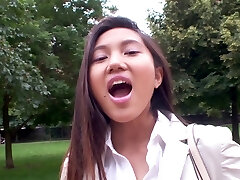 Mai Thai is a petite chick in need of a couple of two penises