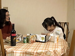 She gave daughter's homie a drink containing a diuretic and blocked off the shower! Part4