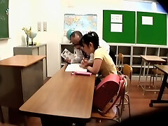 Covert webcam films a pretty chick having fun with her teacher