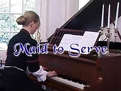 Posh Dame of the manor beats bondman with hunting crop Posh Dame of the manor beats bondman with hunting crop