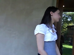 Rough hairy MILF punishes young all girl teen - old and young