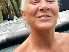 Pervert Grandmother Leilani in The Pool